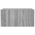 vidaXL Meuble TV mural avec lumières LED sonoma gris 60x35x31 cm