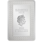Pièce de monnaie 2 Dollars Niue 2022 1 once argent BE – Le Chariot