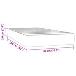 vidaXL Matelas à ressorts ensachés pour enfants rose 80x160 cm velours