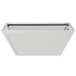 vidaXL Jardinier Métallique Acier inoxydable 40 x 40 x 15 cm