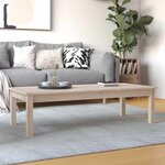 vidaXL Table basse 110x50x30 cm Bois massif de pin