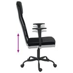Chaise fauteuil siège de bureau informatique étude réglable en hauteur noir 02_0024072
