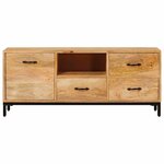 vidaXL Supports de télévision avec tiroir Marron 110 x 30 x 46 cm