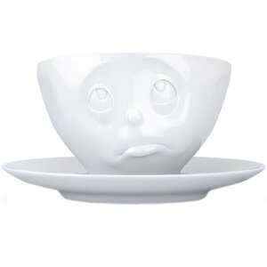 Tasse et sous tasse S'te Plait en porcelaine