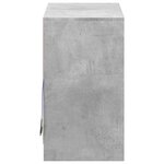 vidaXL Buffet avec LED gris béton 72x34x61 cm bois d'ingénierie