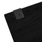 vidaXL Ensemble de meubles salle de bain 6 Pièces noir bois d'ingénierie