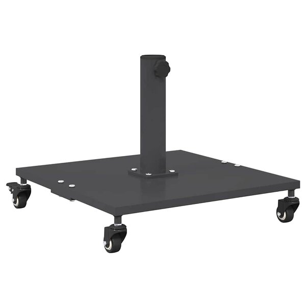 vidaXL Base de parasol extérieur Gris foncé 45 x 45 x 31 cm Acier