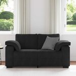 vidaXL Canapé causeuse noir 120 cm velours