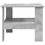 vidaXL Table basse Gris béton 57 x 55 x 45 cm Bois d'ingénierie