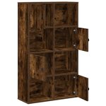 vidaXL Bibliothèque chêne fumé 60x24x101 5 cm bois d'ingénierie