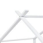 vidaXL Cadre de lit d'enfant Blanc Bois de pin massif 90 x 200 cm