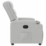 vidaXL Fauteuil inclinable gris nuage tissu