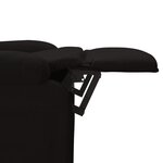 vidaXL Fauteuil de massage Noir Tissu