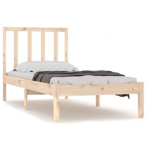 vidaXL Cadre de lit sans matelas bois de pin massif 90x190 cm