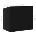 Vidaxl housses de balancelle 2 pièces 6 œillets 135x105x175 cm