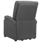 vidaXL Fauteuil Gris foncé Tissu