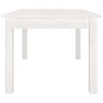 vidaXL Table basse Blanc 80x50x40 cm Bois massif de pin