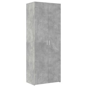 vidaXL Buffet haut gris béton 70x42 5x185 cm bois d'ingénierie