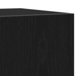 vidaXL Meuble TV Noir 160 x 35 x 40 cm Bois d'ingénierie