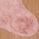 vidaXL Tapis en Fourrure Synthétique de Lapin Olite Rose 50 x 80 cm