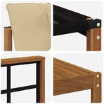 vidaXL Ensemble de canapés d'extérieur 9 Pièces Naturel et Beige