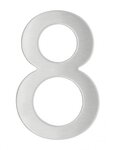 THIRARD - Chiffre 8 adhésif  inox  H.76mm