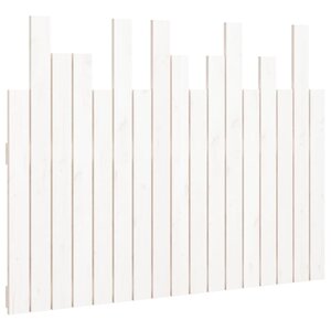 vidaXL Tête de lit murale Blanc 108x3x80 cm Bois massif de pin