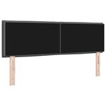 vidaXL Tête de lit Gris foncé tissu