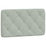 vidaXL Cadre de lit sans matelas gris clair 90x200 cm velours