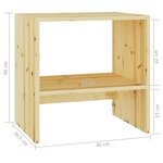 vidaXL Tables de chevet 2 Pièces 40x30 5x40 cm Bois de sapin massif