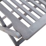 Vidaxl chaises pliables d'extérieur 6 pièces avec coussins bois d'acacia