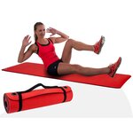 Pure2improve tapis de fitness tpe rouge p2i200430