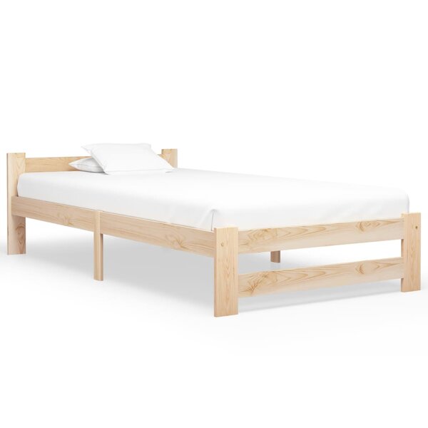 vidaXL Cadre de lit Bois de pin massif 100x200 cm