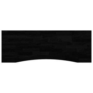 vidaXL Dessus de bureau marron foncé bois chêne massif rectangulaire