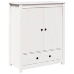 vidaXL Buffet Blanc 83x41 5x100 cm Bois massif de pin