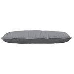 vidaXL Coussin de Dos Gris clair 100 x 19 x 50 cm tissu