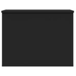 vidaXL Boîte de rangement noir 60x42x46 cm bois d'ingénierie