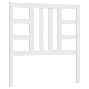 vidaXL Tête de lit Blanc 106x4x100 cm Bois massif de pin