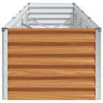 vidaXL Jardinière surélevée 390 x 50 x 36 cm Acier galvanisé