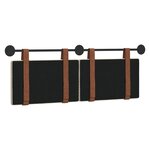 vidaXL Tête de lit suspendue Crème PU antique