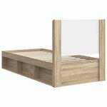 vidaXL Cadre de lit avec rangement et tête de lit 2 pièces