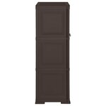 vidaXL Armoire en plastique 79x43x125 cm Design de bois Marron