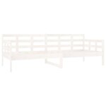 vidaXL Lit de jour blanc bois de pin massif 80x200 cm
