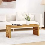 vidaXL Table basse 110x35x38 cm bois massif de teck