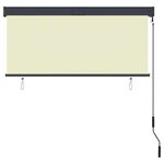 vidaXL Store roulant d'extérieur 140 x 250 cm Crème