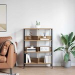 vidaXL Étagère Chêne artisanal 82 x 32 x 112 cm Bois d'ingénierie