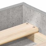 vidaXL Cadre de lit sans matelas gris béton 120x200 cm