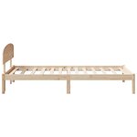 vidaXL Cadre de lit Marron 90 x 200 cm Bois de pin massif
