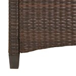 vidaXL Banc de jardin avec oreiller Marron et Crème 105 x 60 x 112 cm
