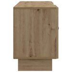 vidaXL Meuble TV 102 x 34 5 x 50 cm Chêne artisanal Bois d'ingénierie